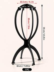 2/3/6pcs Foldable Portable Wig/Hat Display Stand, Sturdy Durable Multi-Purpose Storage Rack, Suitable For Daily And Travel Use, Randomly Sent In Two Styles, Slight Color Difference May Occur Due To Lighting, Does Not Affect Daily Use, Halloween - Multicolor - View 4