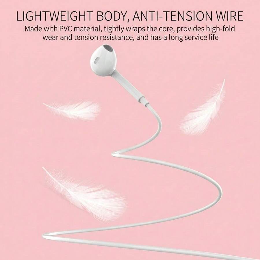 Earphone Tipe C, Kompatibel dengan Sebagian Besar Ponsel, Cocok untuk iPhone 15-17, Earbud Stereo Berkabel, Kompatibel dengan Sebagian Besar Perangkat dan Ponsel Pintar dengan Antarmuka Tipe C - bawaan - View 1