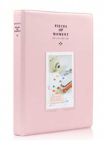 1pc 64-Slot Mini Photo Album - Compatible With Fujifilm Mini 13 12 11 Mini 9 Mini 8 Mini 90 Mini 25, Snap PIC-300, Mini 3-Inch Photo Paper - View 1