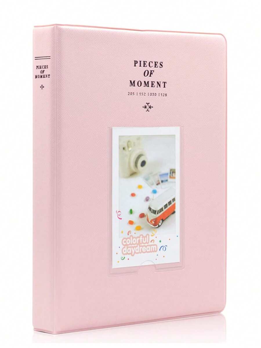 1pc 64-Slot Mini Photo Album - Compatible With Fujifilm Mini 13 12 11 Mini 9 Mini 8 Mini 90 Mini 25, Snap PIC-300, Mini 3-Inch Photo Paper - View 1