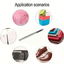 Leather Hole Punch Tool, Suitable For Belts, Watch Straps, Handbag Straps, Etc. Fabric And Leather Hole Puncher, Suitable For Handmade And Simple DIY Belt Holes, Random Style And Color. - Multicolor - View 8