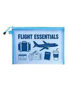 Transparent Zipper Mesh Travel Storage Bag, Lightweight And Transparent, Can Store Documents And Toiletries, Suitable For Passports, Boarding Passes, Cosmetics, Flight Travel And Vacation, Suitable For Leisure Vacation And Business Travel. - Multicolor - View 14