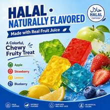 AMOS 4D Halal Gummy Blocks Candy Bricks, Edible Building Blocks, Individually Wrapped On The Go Snacks, 8.47 Oz (2-Pack Bundle) - 2 pcs - View 3