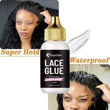 Magicflow 3PCS Waterproof Lace Wig Glue Install Kit - Strong Hold, Invisible Glue, Fast Dissolving Glue Remover & Non-Slip Grip Hair Band, No Scalp Injury, No Residue Hair Adhesive For Women Or Man - 3PCS - View 3