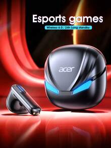 Acer OHR800 Gaming Semi-In-Ear Wireless Bluetooth Earbuds, Low Latency, Comfortable For Long Wear, Bluetooth 6.0, HD Calls, Sensitive Touch Control, 3D Stereo, Suitable For Mobile Games And Daily Use, Compatible With IOS/Android - View 1