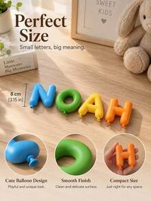 1 Set Personalized Custom Colored Letters - Personalized 3D Sample Letters - Personalized Printed Letters, Height 4cm/8cm, Thickness 8mm, Selectable 3 To 15 Characters. These Personalized 3D Printed Letters Are Presented. Colored Letters Are An Excellent Choice For Displaying Names, Desktop Decor - Multicolor - View 8