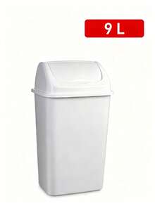Large Capacity Hand Carry Trash Bin With Flip Lid, Odor Resistant Thick Plastic, Waste Container For Kitchen Bathroom Yard Home Use - Multicolor - View 14