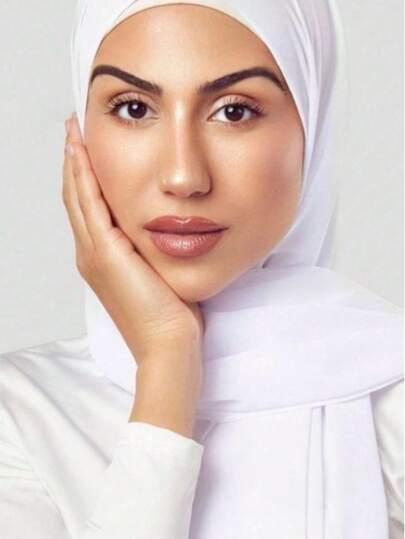 Set 2 Potong Syal dan Bandana Topi Wanita Serbaguna, Set Topi Dasar Hijab untuk Festival, Cocok dengan Abaya, Topi Elastis, Kombinasi Topi Syal Sifon, Set Kasual