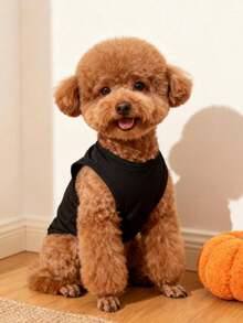 LUCKIE PAL 2pcs Halloween Skull Print Pet Vest, Physical Flea Prevention, Reduces Shedding, Insulated & Breathable, Dog Vest Suitable For Small And Large Dogs And Cats, Indoor And Outdoor Use - Multicolor - View 6