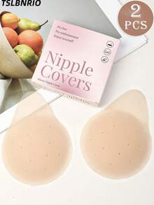 Invisible Breast Lifting Nipple Pasties Boxed Waterdrop Adhesive Nipple Covers Reusable Breast Tape For Low Cut Backless Tops - Multicolor - View 12