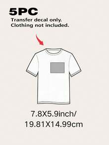 Personalized DTF Heat Transfer Stickers, Custom DIY Iron-On Decals For T-Shirts, Custom Iron-On Transfers, Back-To-School Season - Multicolor Transfer Film - View 24