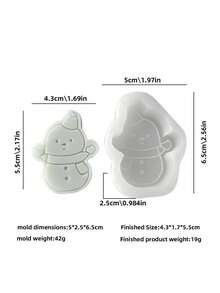 Reusable Christmas Scented Candle Mold, For Clay And Plaster Crafts, Candle Cups, Making 2D Relief Candles, Gift Decorations, Plaster Resin Crafts, Soap Molds - Christmas Mold - View 12