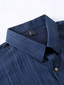 Men Shirt Co-Ords - Blue - View 4