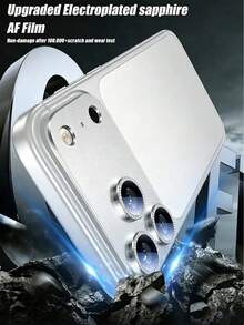 CASECOPS 2pcs Rhinestone Metal Armor Camera Lens Protector, Ultra HD Image Quality, Anti-Fall Anti-Scratch, Anti-Fingerprint, Compatible With IPhone 18 Pro Max/18 Pro/17 Pro Max/17 Pro, 9D Hardness Tempered Glass Film, Quick Installation, Dust-Proof Design, Suitable For Phone Cases And Accessories - Silver - Silver - View 4