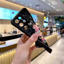1pc Fashionable Premium Christmas Tree Pattern TPU Phone Case Unisex Versatile Compatible With Samsung Galaxy S26 Ultra/S25/S24/S23/ A3X 4G/A60/A40/ Reno7 4G/ Moto G30/G20/G10/ Note 13 Pro/ Smart 8/ A70 Pure Android Phone Case Series Models - Black - View 5