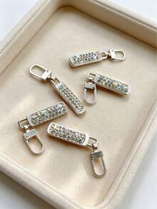 Rhinestone Zipper Pull Repair Kit Suitable For Jackets & Backpacks - Multi-Color Rhinestone Zipper Heads, Application, Instant For Clothing, Jackets, Bags, Zipper Decoration For DIY Sewing - Multicolor - View 6