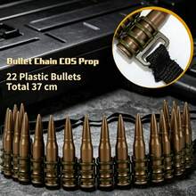 1PC-Fake Bullet Chain Belt Cosplay Prop, Military Style Ammo Bandolier For Halloween Costume Party-Gift-Birthday Gift- Gift - Multicolor - View 3
