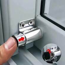 9pcs Sliding Door And Window Anti-Theft Lock Set|Anti-Prying Key Lock With Double Features (2 Keys + 4 Screws + 1 Lock + 2 Locking Devices) Suitable For Sliding Windows/Sliding Doors Provides Security Protection For Homes, Offices, And Shops - Sliding Door and Window Lock - View 5