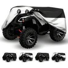 Funda Impermeable para Cuatrimoto ATV, Cubierta Protectora Gruesa para Moto Todoterreno, Protector contra Agua, Polvo y Suciedad, Ideal para Exterior, Garaje y Estacionamiento - A - Ver 11