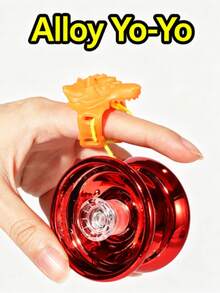 1pc-High Grade Alloy Yo-Yo Responsive Sleep Yoyo, 3-Bearing Competitive Yoyo Ball, Auto Pull Return UU YoYo For Beginner String Stunt Performance - Multicolor - View 9