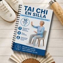 Spanish Language Seated Tai Chi Chair Exercise Program Designed For Seniors Over 60, Includes 28-Day Fitness Schedule, 10 Minutes Of Low-Intensity Daily Exercise, Gentle Stretching Balance And Flexibility Training Charts, Convenient Home Health Gift For Seniors - A - View 1