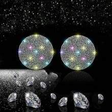 2/4PCS Car Colorful Rhinestone Cup Holder Coasters, Luxury Full Rhinestone Appearance, Non-Slip Waterproof, Prevent Cup Clatter And Noise, Decorate Car Interior, Practical Car Accessories - Full Rhinestone Car Cup Holder - View 6