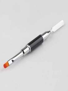 5 Pcs Nail Art Painting Tool Set, Dual End Nail Brushes Mixing Stick Resin Palette Kit - Multicolor - View 7