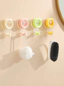 1PC Suction Cup Hook Vacuum Wall Mount Strong Suction Kitchen Hook No-Drill Adhesive Hook Bathroom Door Back Multi-Function Hook Towel Hook Multi-Function Hook - Multicolor - View 7