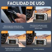 Arrancador de Batería para Auto Portátil, Compresor de Aire e Inflador de Neumáticos, Power Bank Multifunción para Emergencias en Coche y Moto - predeterminado - Ver 10