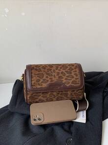 2026 Autumn New Women's Bag Fashionable Unique Design Leopard Print Versatile Large Capacity Shoulder Underarm Crossbody Bag - Brown - View 5