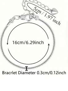 20pcs - Charming Snake Chain Bracelet Set, Adjustable Bracelets With Lobster Clasp Extension Chain, DIY Jewelry Making Materials, Handmade Bracelet Kit, Gift For Her - Bracelet Set - View 4
