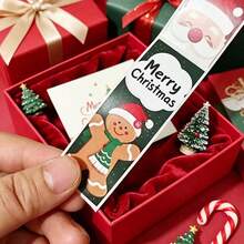 120Pcs Christmas Theme Stickers, Cartoon Style PVC Decorative Decals, Holiday Thank You Labels For Diary, Scrapbook, Gift Sealing, Xmas Party & Daily Stationery - Multicolor - View 9