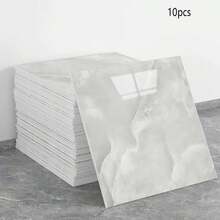 10/30pcs Faux Ceramic Floor Tile Stickers, Easy To Clean, Suitable For Room Decor Bathroom Floor Stickers, Kitchen, Bedroom, Office, Studio, Vinyl Wallpaper Removable And Repositionable, Kitchen Decor Halloween Decor - Piece By Piece - View 13