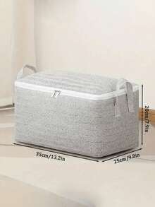 1pc Large Capacity Travel & Home Packing Bag With Zipper, Waterproof & Moisture-Proof Clothing Storage Bag - Grey - View 14