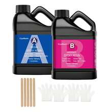 1:1 Clear Epoxy Resin 1000ml/500ml - 2 Part Adhesive Including Hardener, Suitable For Jewelry, Coating, DIY Art - A - View 11