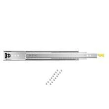 1 Par de Correderas para Cajones de Extensión Completa, Capacidad Carga 113,4 kg, Rodamiento de Bolas con Riel Deslizante para Cajones de Montaje Lateral con Bloqueo, 900 x 53 x 19,5 mm - Plateado - Ver 8