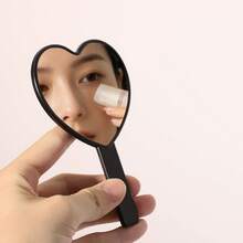 Handheld Heart-Shaped Makeup Mirror, Rhinestone Sparkling Portable Travel Makeup Mirror, Compact Hand Mirror For Women And Girls, Daily Touch-Up Beauty Tool Gift, Multiple Colors - Multicolor - View 8