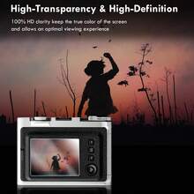 3pcs Transparent Tempered Glass Screen Protector Film 9H Camera Screen Protector Film For IN-Stax Mini Camera Display Screen Protection Glass Anti-Fall Anti-Scratch Tempered Glass Easy Installation No Bubbles Camera Accessories - View 7