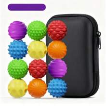 6/12pcs Mini Soft Magnetic Silicone Fidget Balls, Quiet ASMR Pocket EDC Stress Relief Toy, Sensory Desk Gadget For ADHD Autism, Office Classroom, Christmas Birthday Party Favor - Multicolor - View 18