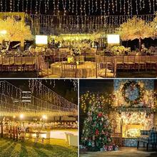 Battery Powered Icicle Curtain Lights, 8 Lighting Modes, Flat And Wavy Styles, Multiple Specifications Available. Soft Light String, Controller Can Switch Multiple Lighting Effects. Hassle-Free Installation Without Wiring, Suitable For Balcony, Eaves, Party, Wedding, Christmas, Halloween Atmosphere Lighting, Perfect For Personal Use Or Gift. - Battery-powered Fairy Lights - View 7