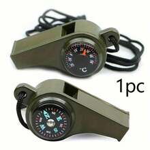 1 buah Peluit 3-in-1 Warna Hijau Zaitun dengan Kompas, Termometer, dan Tali Gantungan, Perlengkapan Luar Ruangan Multifungsi, Ringkas, Portabel, dan Ringan, Cocok untuk Berkemah, Aktivitas Luar Ruangan, Wasit, dan Pemandu Sorak, Aksesori Berkemah, Menghasilkan Suara Keras dan Jelas di Luar Ruangan! - MultiWarna - View 7