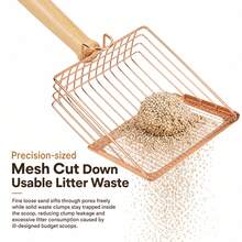 Stainless Steel Cat Litter Scoop - Rust-Resistant & Large Capacity For Hassle-Free Cat CareCrafted From Premium Stainless Steel, - Rose Gold - View 5