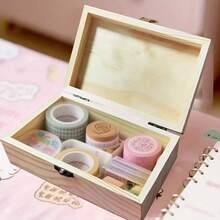 1 Set Diamond Painting Black Cat Pattern Handmade Art Wooden Box With Flip Lid And Lock, Multi-Function Storage Box For Small Items, Jewelry And Mosaic Crafts, Happy New Year, Valentine's Day, Easter, Wedding - Multicolor - View 8