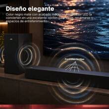 JVC Soundbar 2.1 Canales con Subwoofer Inalámbrico Dolby Atmos Bluetooth 5.3 ARC  Optical Input  TV Ready  Modelo SB542R - Negro - Ver 4