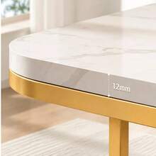 Sofa Side Table, Mini Coffee Table, Living Room Modern Side Cabinet, Balcony Storage Small Table, Luxury Square-Cornered Side Table. - Multicolor - View 9