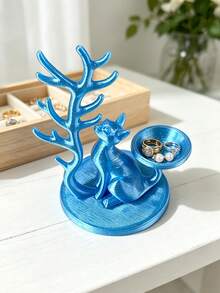 Cat And Tree Jewelry Organizer Stand, Living Room Desktop Organizer And Home Decor, Small Item Storage And Organization Accessory, Multi-Purpose Desktop Decoration, Suitable For Jewelry, Keys,Storage, Suitable For Placing Small Things, Home Decor - Multicolor - View 6