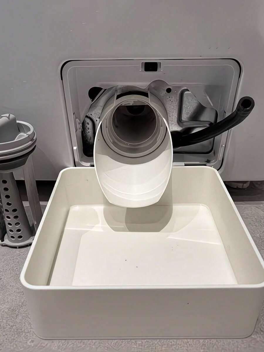 2 Pieces Universal Washing Machine Drip Tray With Diversion Plate, 2 Pieces Front-Loading Washing Machine Drain Overflow Drip Tray, Leak-Proof Drip Tray, Can Be Used For Washing Machine Outlet Water Storage, Effectively Prevents Laundry - Multicolor - View 1