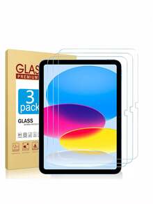 2 Packs 9H HD Tempered Glass Screen Protector, Anti Scratch Anti Fingerprint Bubble Free Easy Install Shockproof Full Coverage Film, Compatible With All Models Air Pro Mini 1-11 Gen 8.3" 9.7" 10.2" 10.9" 11" 12.9" 13" 2018-2026 M2 M3 M4 - Clear - View 6