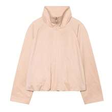 Women's Autumn Stand Collar Zipper Long Sleeve Casual Short Jacket - Pink - View 11