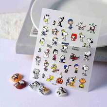 1pc 2026 Popular Fun & Beautiful Snoopy Nail Stickers, Suitable For Anime Collectors, DIY Decoration Stickers, Surprise Gift For Friends And Family For Anime Conventions, Birthday Parties, Back To School, New Year, Halloween, Christmas (Random Style) - Multicolor - View 7